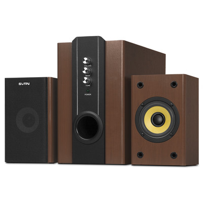 Колонки 2.1 SVEN SPS-820 */ 40W / Питание 220В / Чёрный / Корпус - дерево (MDF)