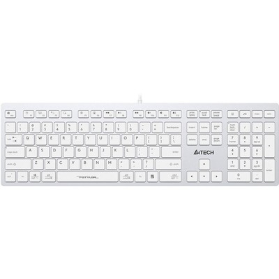 Клавиатура A4Tech Fstyler FX50, USB, slim, ножничная, белый