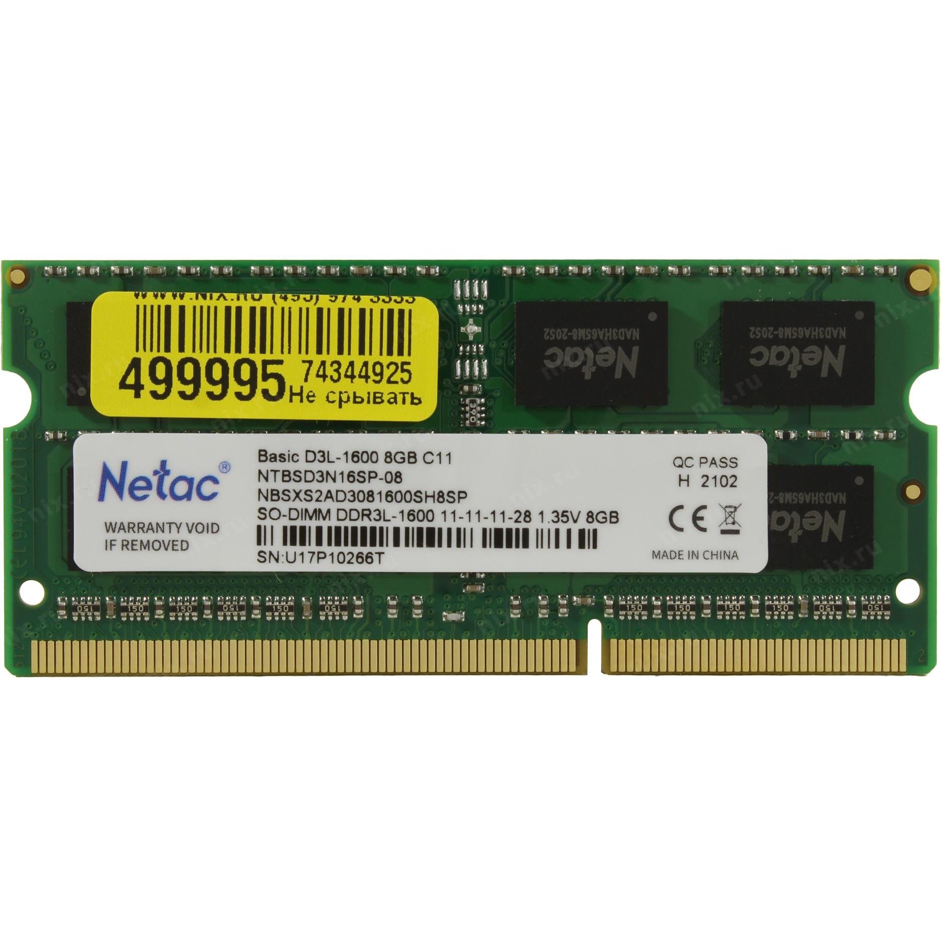 Модуль памяти netac. Оперативная память ddr3 8gb 1600mhz Netac Basic ntbsd3p16sp-08. Модуль памяти Netac Basic ntbsd3p16sp-08 ddr3 - 8гб 1600, DIMM, Ret. Оперативная память Netac DIMM 16gb. Оперативная память SODIMM Netac Basic [ntbsd4n26sp-08] 8 ГБ.