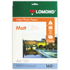 Бумага матовая A4 Lomond Photo Paper 160г/м2, 100лист. (0102005)