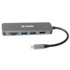 Док-станция D-Link (DUB-2327) USB Type-C (HUB 2xUSB 3.0, USB Type-C/PD 3.0, HDMI, слоты для карт SD и microSD)