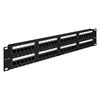 Патч панель ExeGate UTP cat.5e 48 port (19", 2U, Black) EPP3-19-48-8P8C-C5e-110D