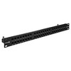 Патч панель ExeGate UTP cat.5e 48 port (19", 1U, Black) с кабельным органайзером EPPHD-UTP-1U-19-48-8P8C-C5e-110D