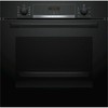 Духовой шкаф с добавлением пара Bosch HRA3340B0 (Serie 4 / 71 л / до 275 °C / Черное стекло / Гриль / Телескоп. напр. (x1) / A)
