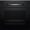 Духовой шкаф Bosch HBA534BB0 (Serie4 / 71 л / до 275 °C / Чёрное стекло / Гриль / съемные направляющие / EcoClean Direct (задняя стенка) / A)