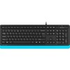 Клавиатура A4Tech Fstyler FK10, черный/синий