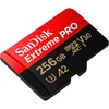 Память micro Secure Digital Card 256Gb class10 SanDisk 200/140MB/s Extreme Pro UHS-I адаптер SD [SDSQXCD-256G-GN6MA]
